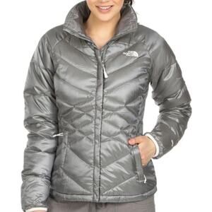 The North Face 550 Aconcagua Jacket Down Puffer Winter Snow Zip Up Pache Gray M